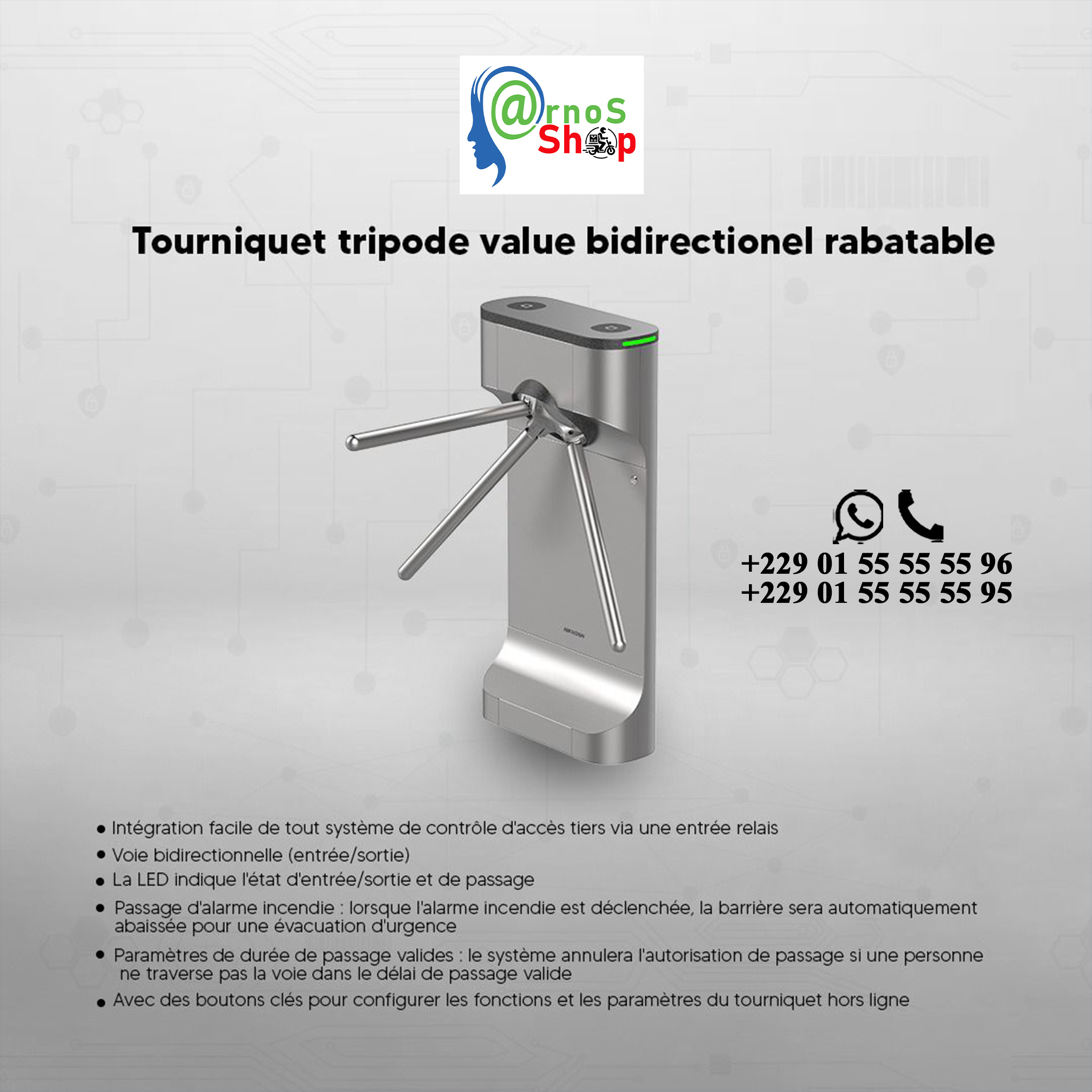 Contrôle d'accès physique et tourniquets